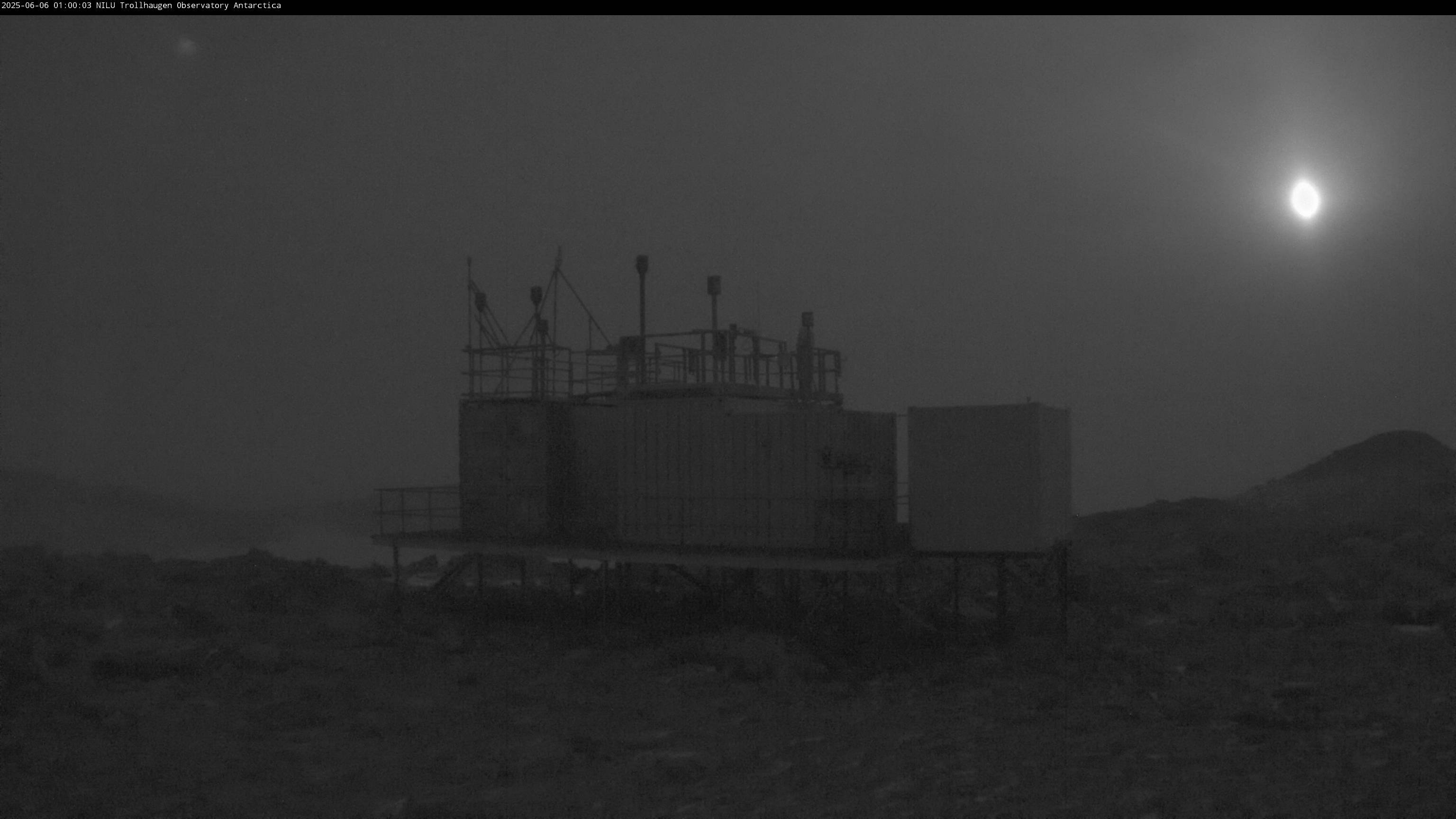 Image taken by webcam in Antarctica